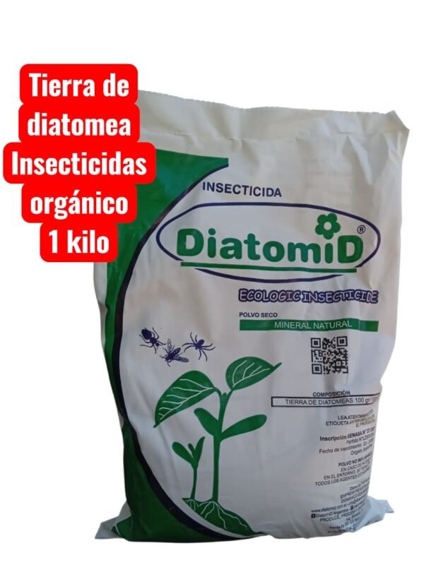 Tierra de Diatomeas, insecticida orgánico 1kg