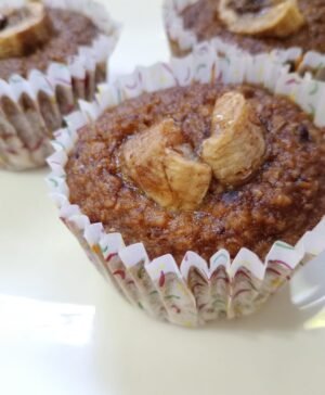 Muffins de avena y banana