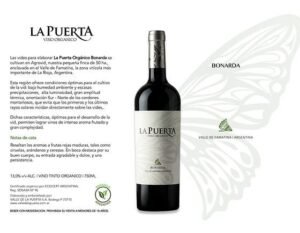 Vino orgánico "La Puerta" 750ml