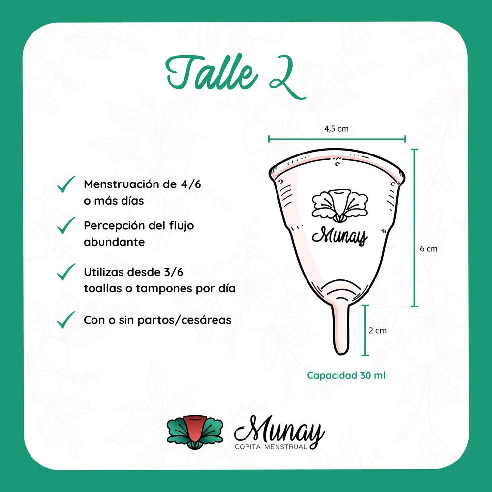 Copa menstrual "Munay" 2 Copa menstrual "Munay" - Imagen 2