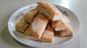 Hojaldrados de harina de almendra dulces